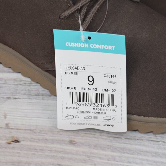 REEF MENS LEUCADIAN CHUKKA BOOTS LIGHTWEIGHT SIZE 9 BROWN NWB - Picture 10 of 16